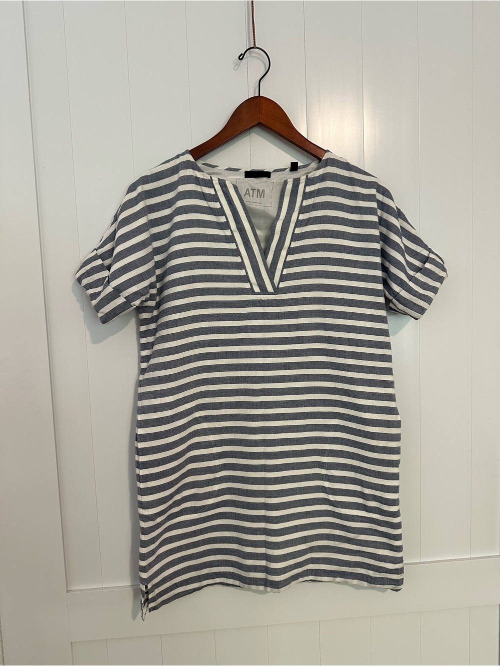 ATM Anthony Thomas Melillo Blue and White Striped Men’s Pants